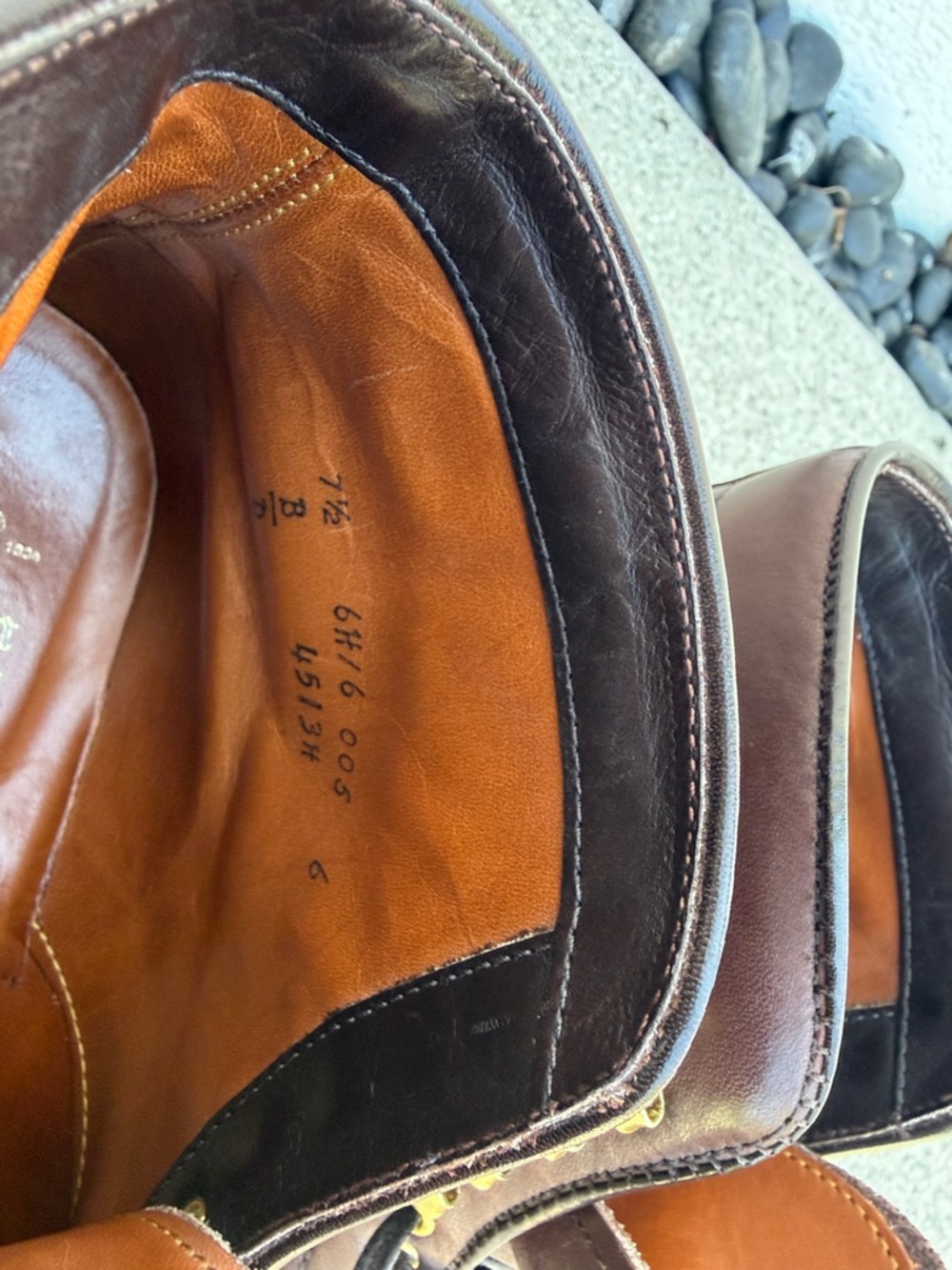 Alden Men's 4513H - Plain Toe Boot - Brown CXL 7.5D - Picture 8 of 9